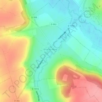 Au plaissy地形图、海拔、地势