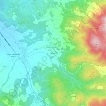 Africo地形图、海拔、地势