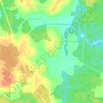 Колоколово地形图、海拔、地势