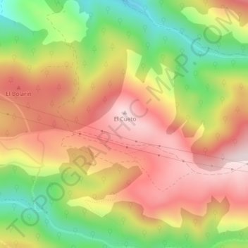 El Oceo地形图、海拔、地势