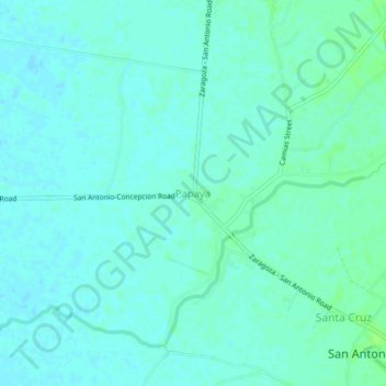 Papaya地形图、海拔、地势