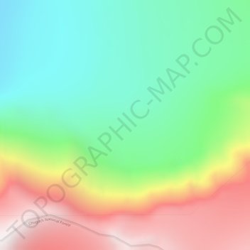 Chugach Mountains地形图、海拔、地势