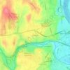 Mittineague地形图、海拔、地势