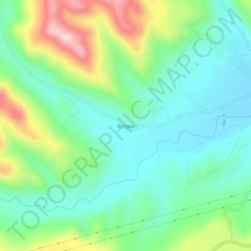 El Ojite地形图、海拔、地势