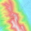 جبل حفيت地形图、海拔、地势