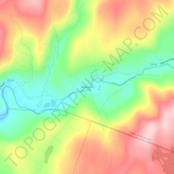 Parkston地形图、海拔、地势
