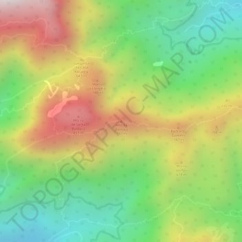 Alto da Barroca地形图、海拔、地势