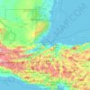 Izabal地形图、海拔、地势