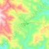 温高地形图、海拔、地势