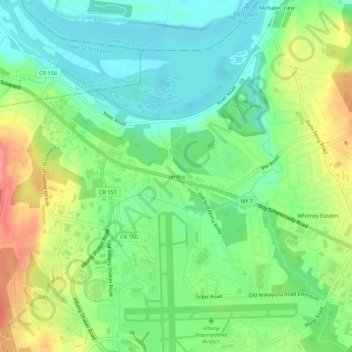 Verdoy地形图、海拔、地势