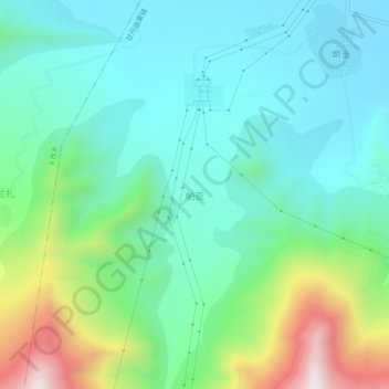 帕亚地形图、海拔、地势