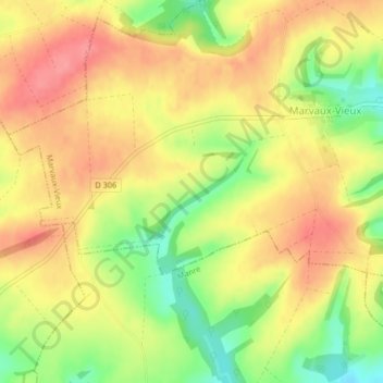 Mont d'Aure地形图、海拔、地势