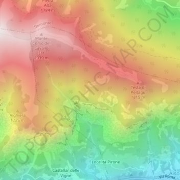 Ventöu地形图、海拔、地势