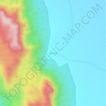 Dorda地形图、海拔、地势