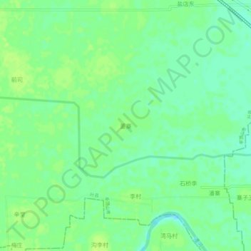 董寨地形图、海拔、地势