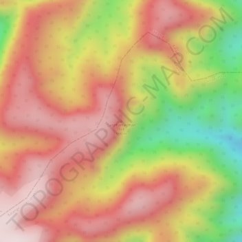 Gandhamardhan hill地形图、海拔、地势