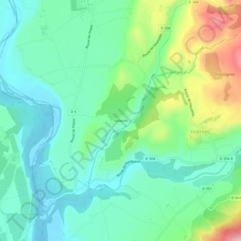 Valauris地形图、海拔、地势