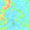 大井地形图、海拔、地势