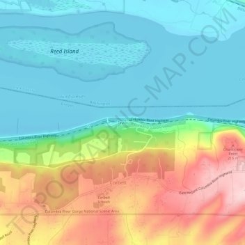 Taylor地形图、海拔、地势