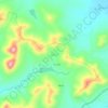 北山口地形图、海拔、地势