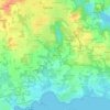Kervam地形图、海拔、地势