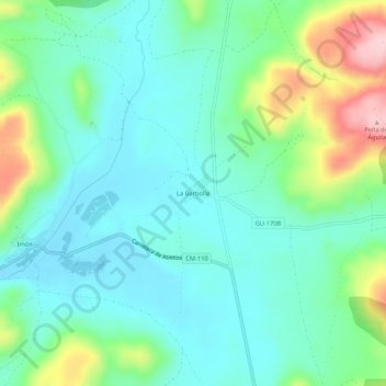 La Barbolla地形图、海拔、地势