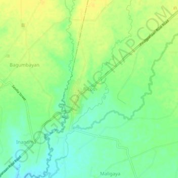 Bicos地形图、海拔、地势