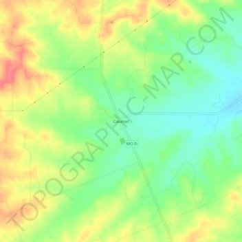 Calumet地形图、海拔、地势