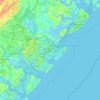 Wilmington Island地形图、海拔、地势