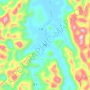 加福地形图、海拔、地势