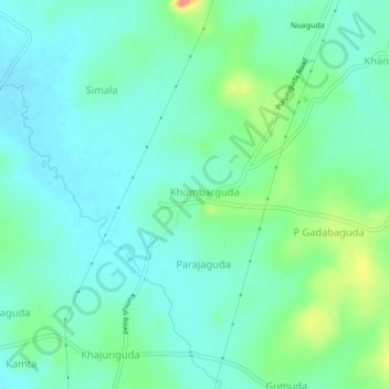 Kumuli地形图、海拔、地势