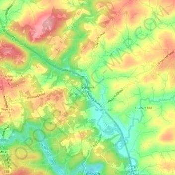 Graystone地形图、海拔、地势