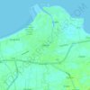 北大年市地形图、海拔、地势