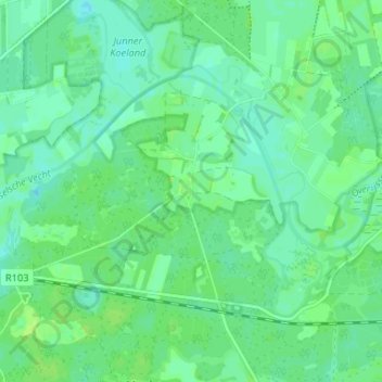 Junne地形图、海拔、地势