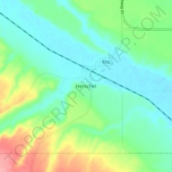 Herschel地形图、海拔、地势