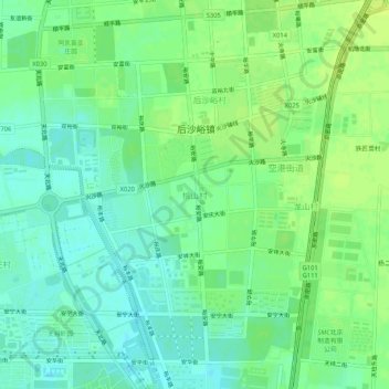 桃山村地形图、海拔、地势