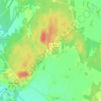 Stockholm地形图、海拔、地势