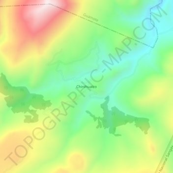 Chinihuaico地形图、海拔、地势