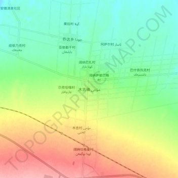 木吉镇地形图、海拔、地势