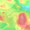 Boliden地形图、海拔、地势
