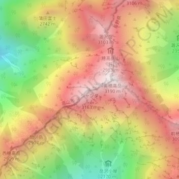 Gendarme地形图、海拔、地势
