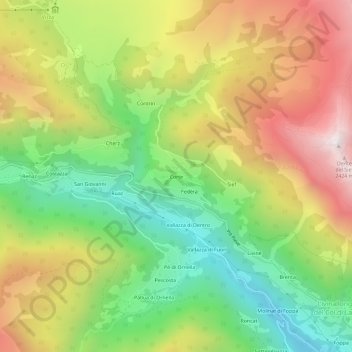 Corte地形图、海拔、地势