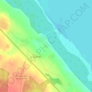 Подберезье地形图、海拔、地势