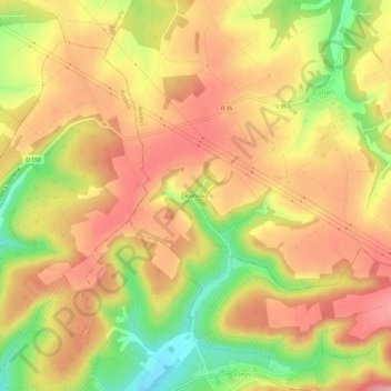 Rameau地形图、海拔、地势