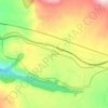 O Canizo地形图、海拔、地势