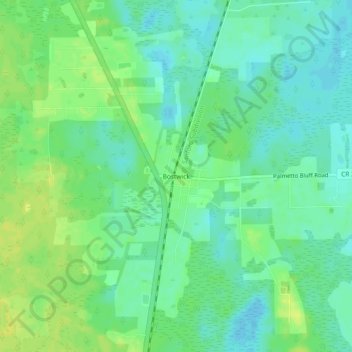 Bostwick地形图、海拔、地势