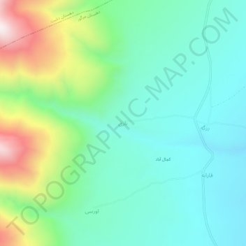 ناری地形图、海拔、地势