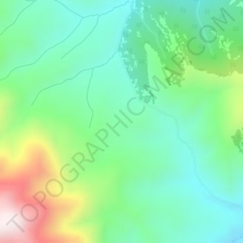 洛磯山脈地形图、海拔、地势