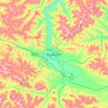 玛沁县地形图、海拔、地势