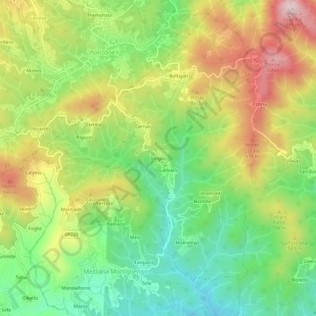 Vioglio地形图、海拔、地势